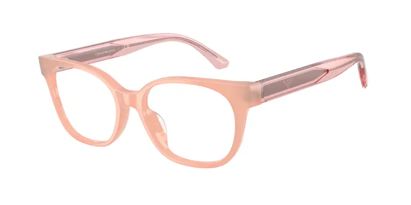 Bambino Emporio Armani EK3014U 6387 Montature da vista Acetato Rosa Trasparente Cat Eye Normale