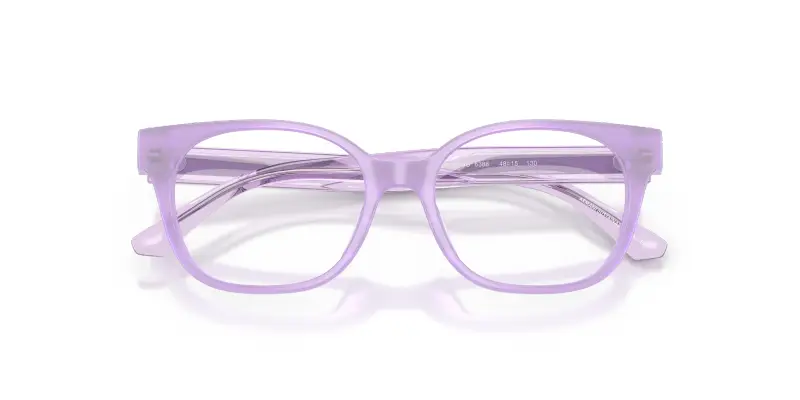 Bambino Emporio Armani EK3014U 6388 Montature da vista Acetato Viola Trasparente Cat Eye Normale miniatura 2