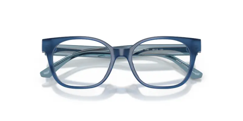Bambino Emporio Armani EK3014U 6390 Montature da vista Acetato Blu Trasparente Cat Eye Normale miniatura 2