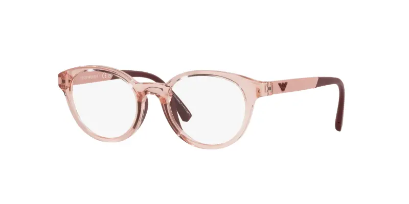 Bambino Emporio Armani EK3205 5544 Montature da vista Iniettato Rosa Pantos Normale miniatura 3