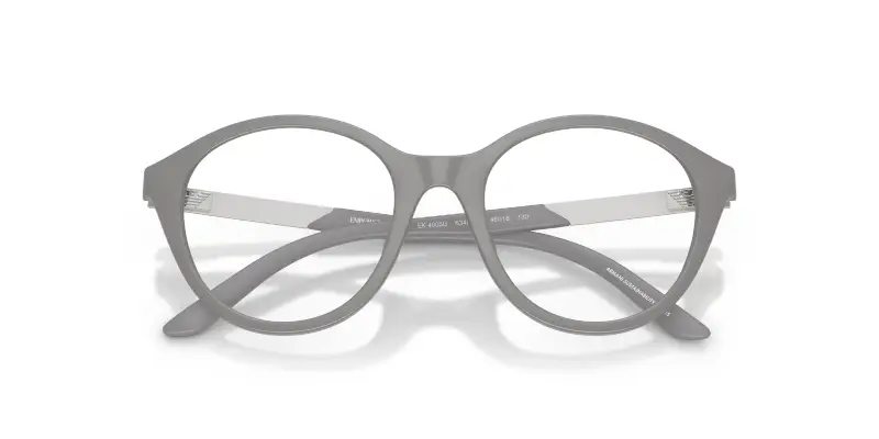 Bambino Emporio Armani EK4005U 63481W Occhiali da sole Iniettato Grigio Trasparente Rotonda Normale miniatura 2