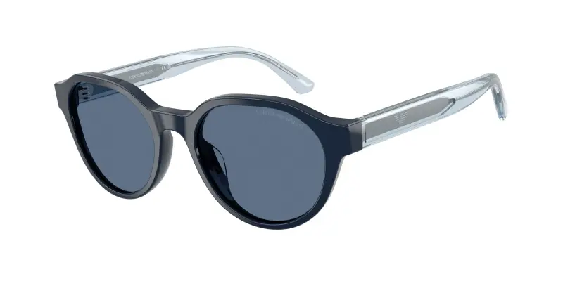 Bambino Emporio Armani EK4008U 638280 Occhiali da sole Acetato Blu Blu Pantos Normale