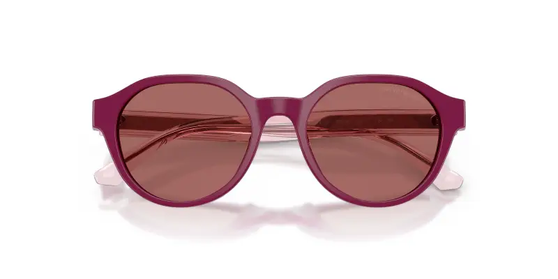 Bambino Emporio Armani EK4008U 638369 Occhiali da sole Acetato Viola Viola Pantos Normale miniatura 2