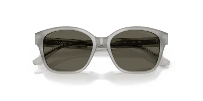 Bambino Emporio Armani EK4009U 638693 Occhiali da sole Acetato Grigio Marrone Cat Eye Normale miniatura 2