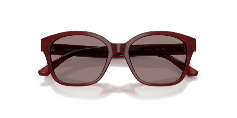 Bambino Emporio Armani EK4009U 63897N Occhiali da sole Acetato Rosso Viola Cat Eye Normale miniatura 2