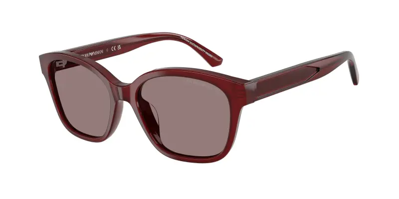 Bambino Emporio Armani EK4009U 63897N Occhiali da sole Acetato Rosso Viola Cat Eye Normale