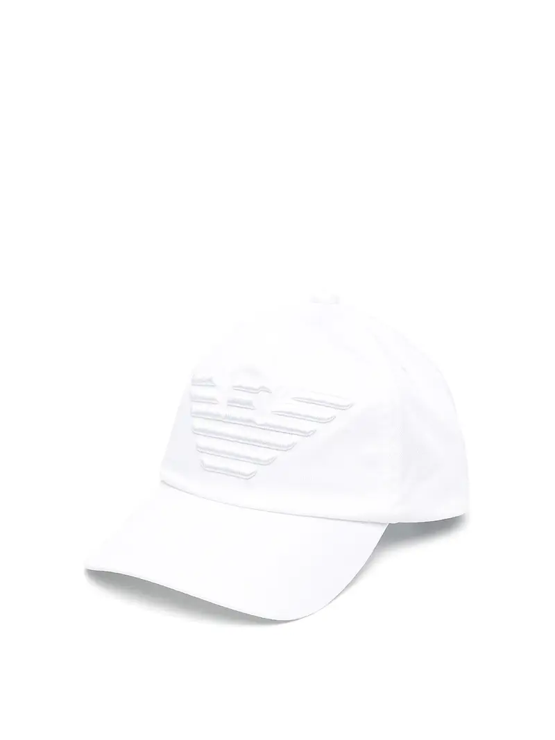 Berretto da baseball con logo Bianco