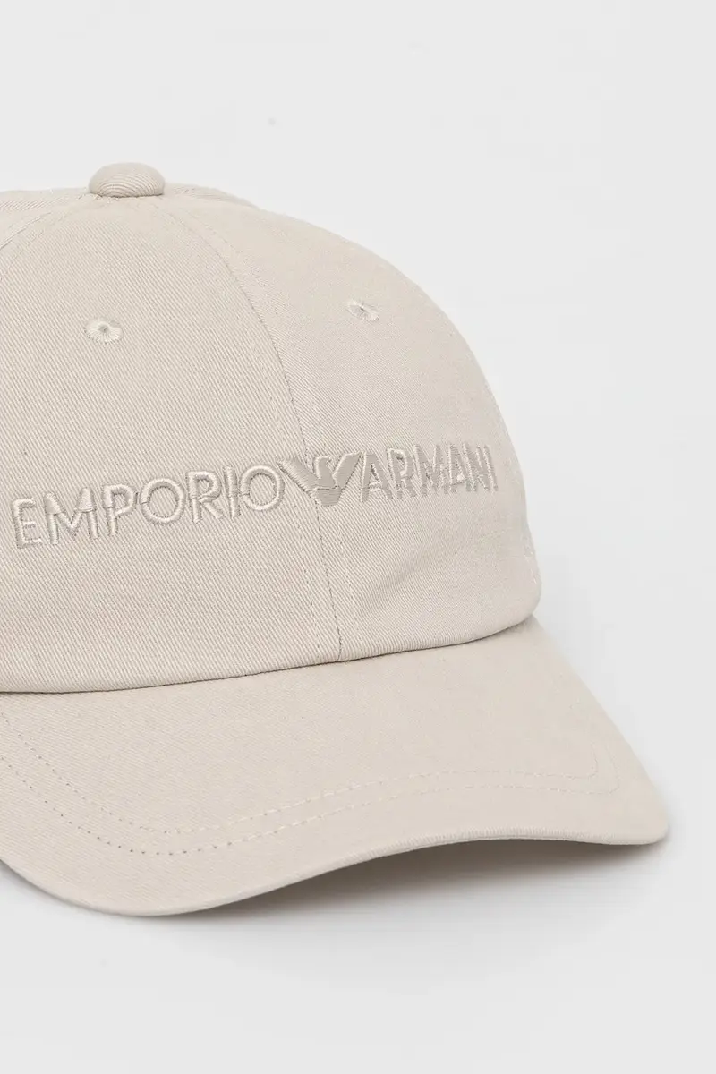 berretto da baseball in cotone colore grigio con applicazione EM001319 AF14032 miniatura 2