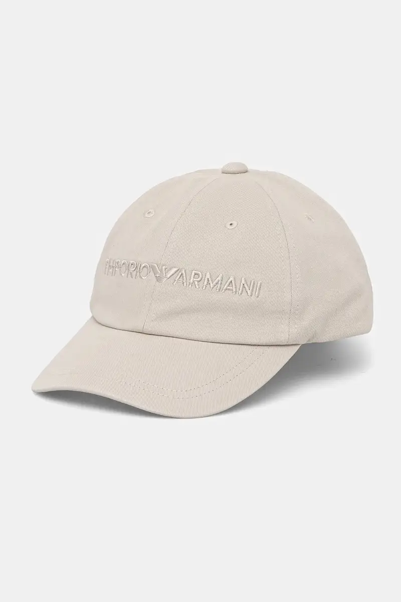 berretto da baseball in cotone colore grigio con applicazione EM001319 AF14032