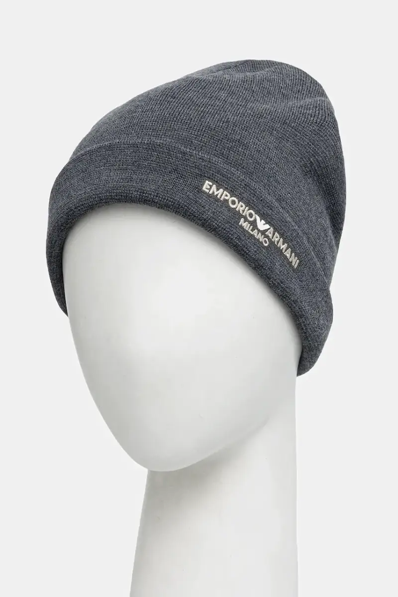 berretto in lana colore grigio EM002715 AF18241 miniatura 2