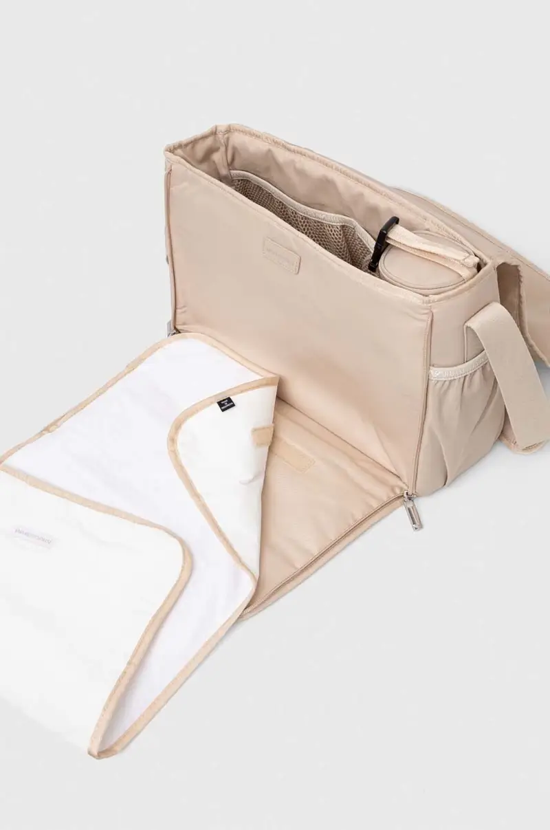 borsa da passeggino con fasciatoio Beige miniatura 5