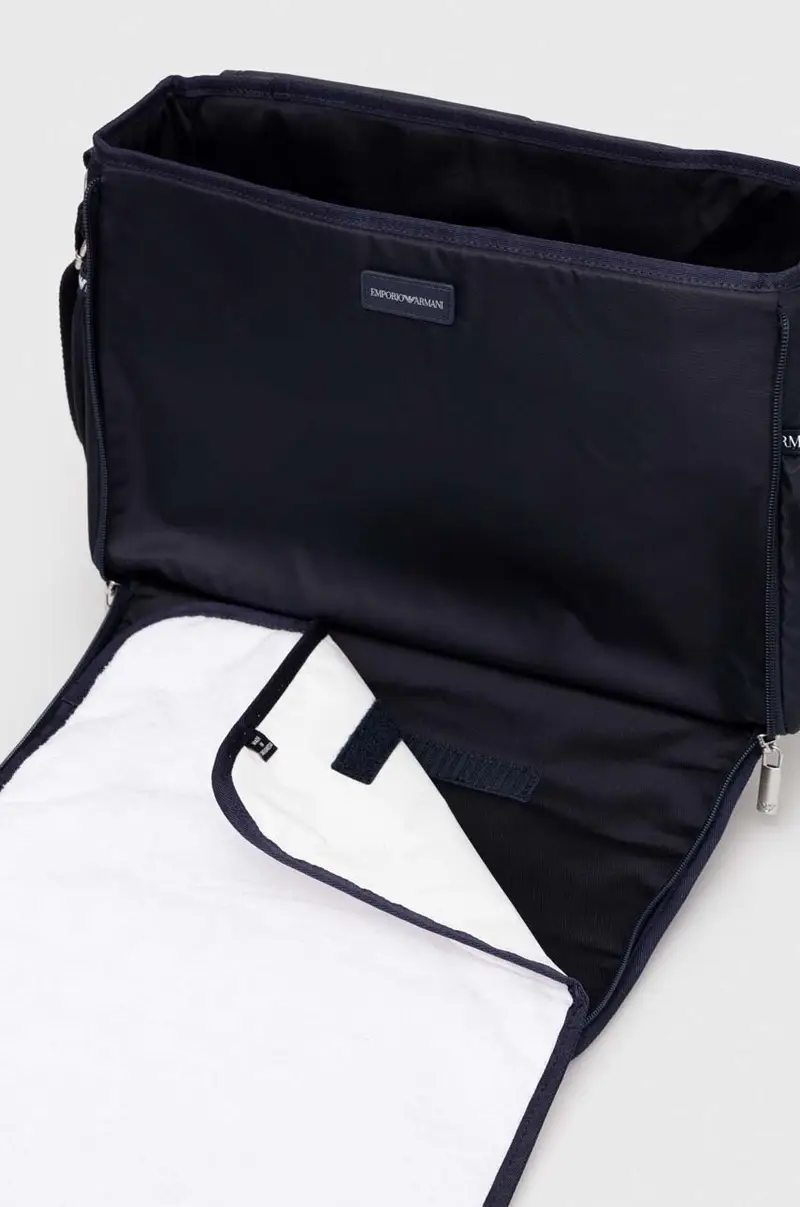 borsa da passeggino con fasciatoio Blu navy miniatura 3