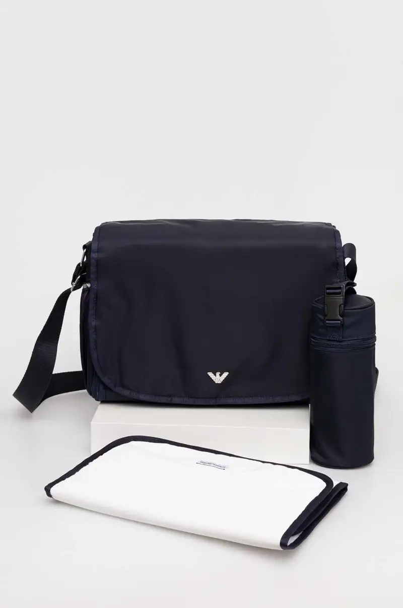 borsa da passeggino con fasciatoio Blu navy