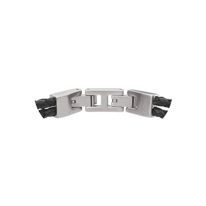 Emporio Armani Bracciale Da Uomo, Lunghezza Interna: 185 mm, Id Dimensione: 40X5 mm Bracciale In Acciaio Inox Argento miniatura 2