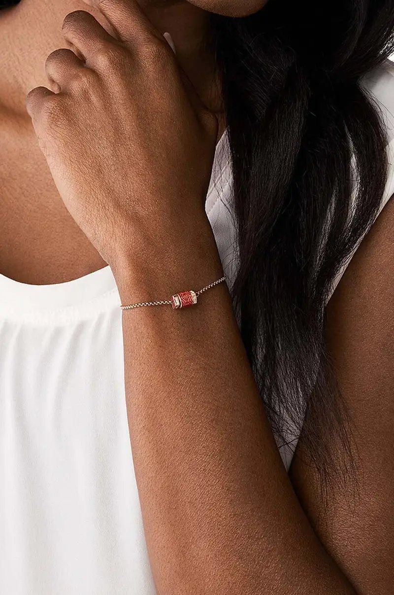 braccialetto donna Rosso miniatura 3