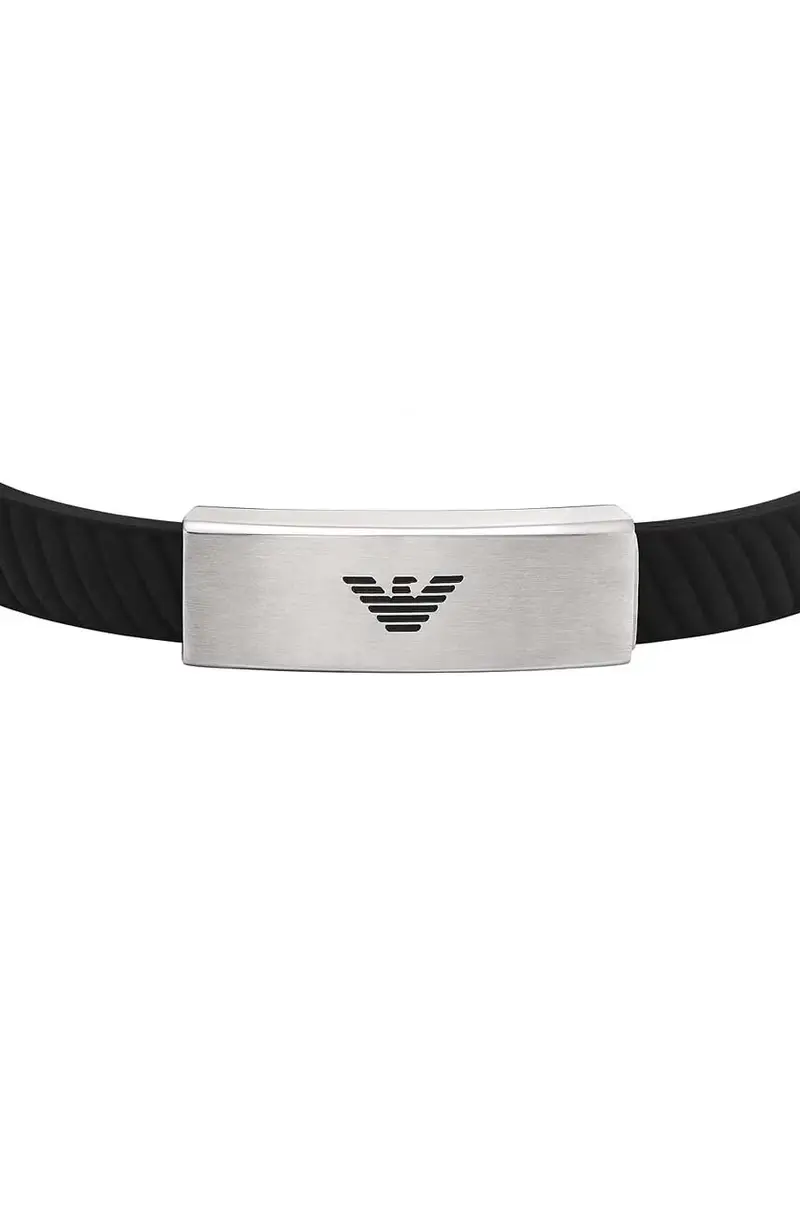 braccialetto uomo Nero miniatura 2