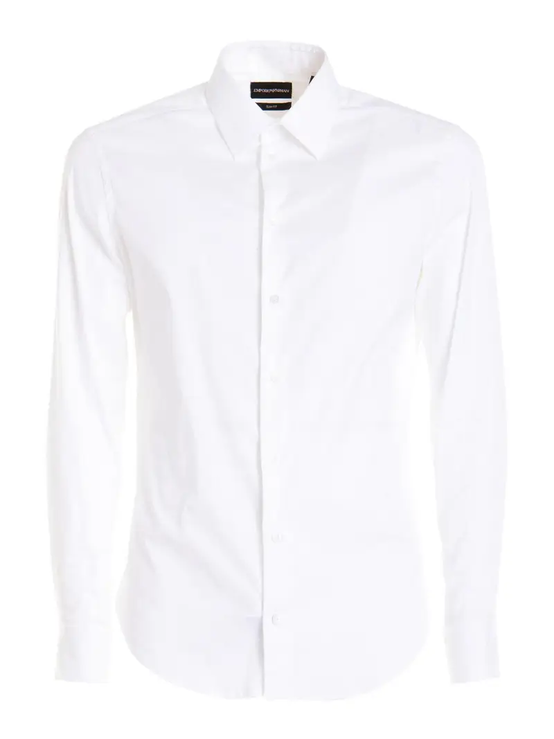 Camicia classica vestibilità slim Bianco