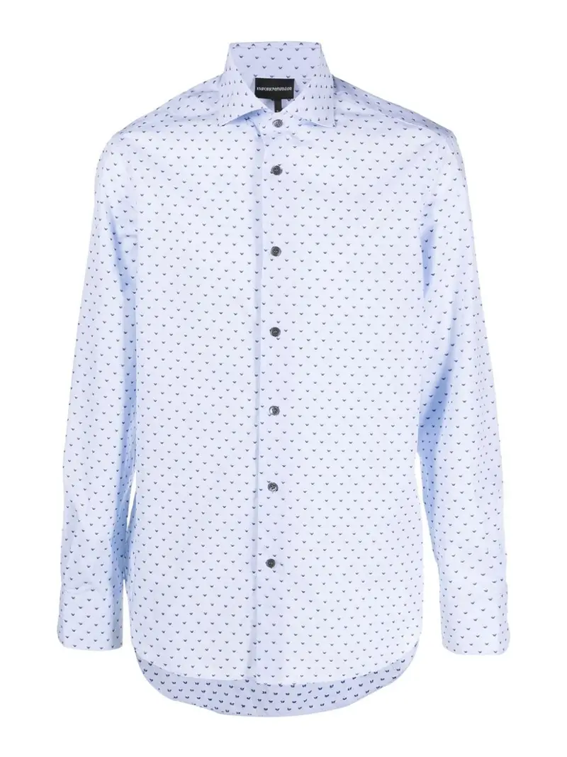 Camicia di cotone Blu