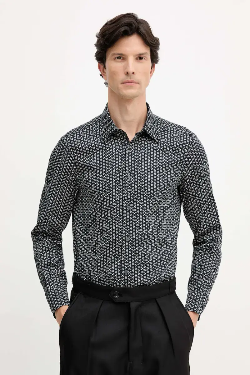 camicia uomo colore blu navy EM001537 AF14130