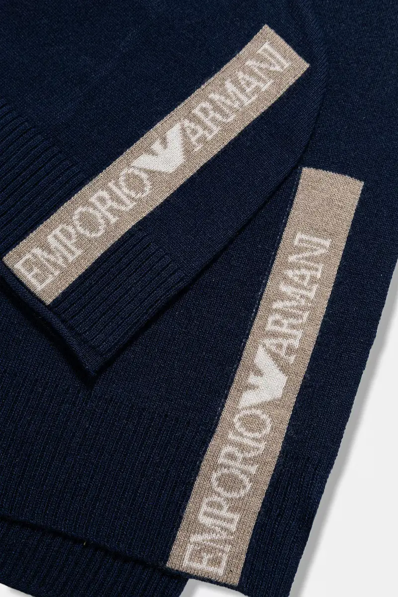 cappello e sciarpa con aggiunta di cotone bambini colore blu navy EB000811 AF17340 miniatura 5