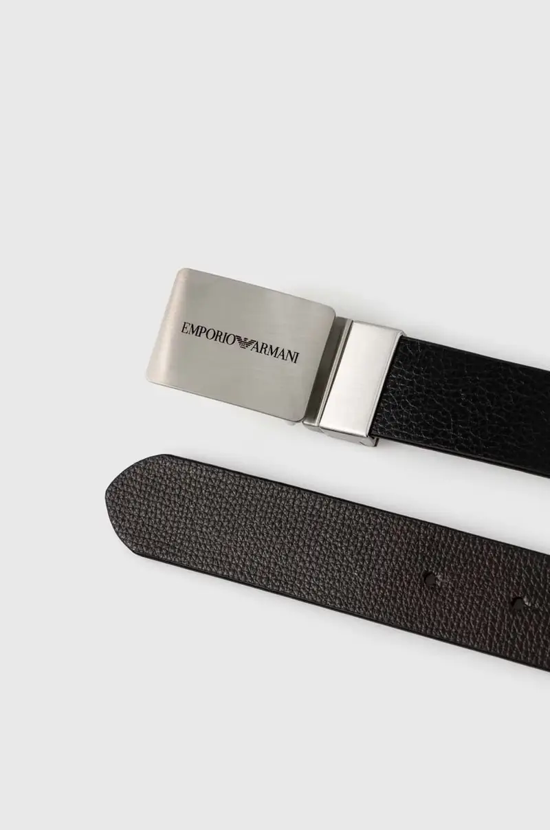 cintura in pelle uomo colore nero Y4S563 Y737E miniatura 3