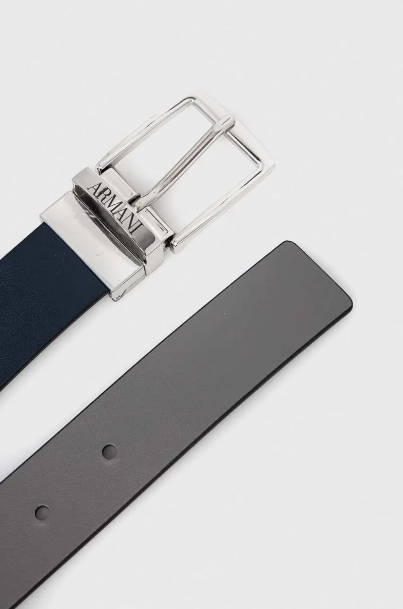 cintura per bambini a doppia faccia Blu navy miniatura 3