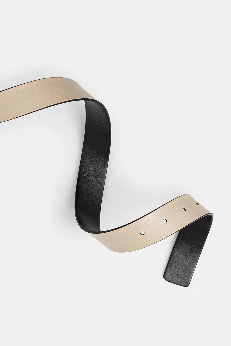 cintura per bambini a doppia faccia colore nero miniatura 3