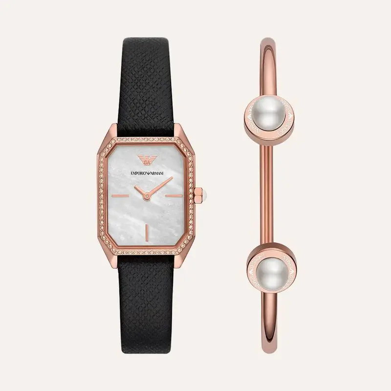 Combo Orologio Al Quarzo Emporio Armani Ar80068set