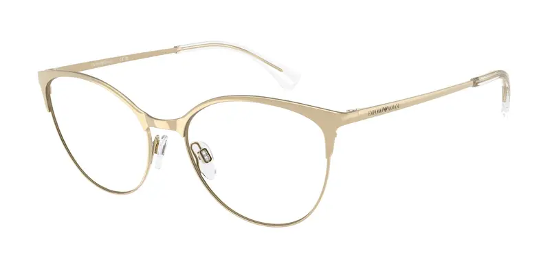 Emporio Armani Donna EA1087  3013 Montature da vista Metallo Oro Trasparente Cat Eye Normale