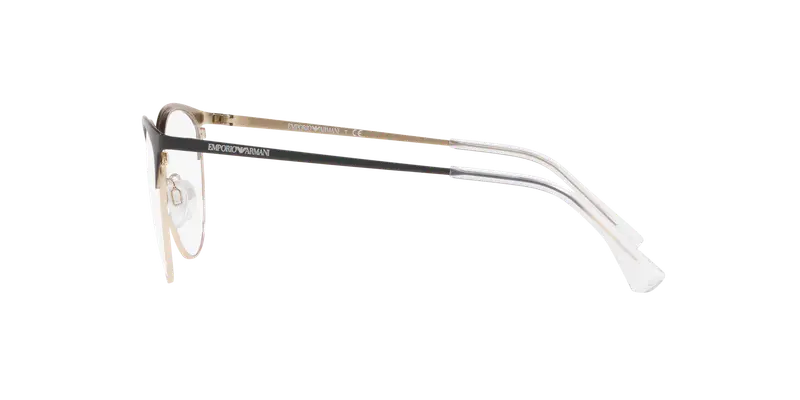 Emporio Armani Donna EA1087 3014 Montature da vista Metallo Nero Trasparente Cat Eye Normale miniatura 2