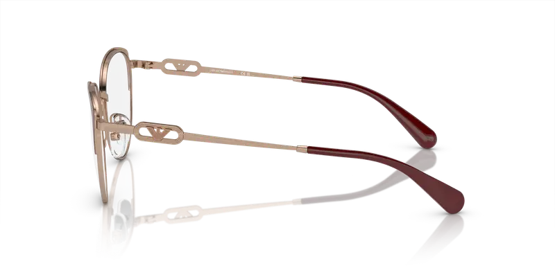 Emporio Armani Donna EA1150 3268 Montature da vista Metallo Oro Trasparente Cat Eye Normale miniatura 3