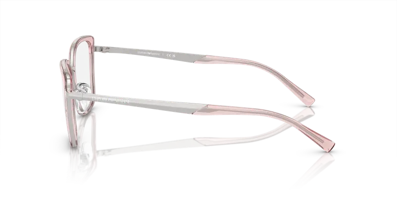 Emporio Armani Donna EA1152 3364 Montature da vista Metallo Argento Trasparente Cat Eye Normale miniatura 3