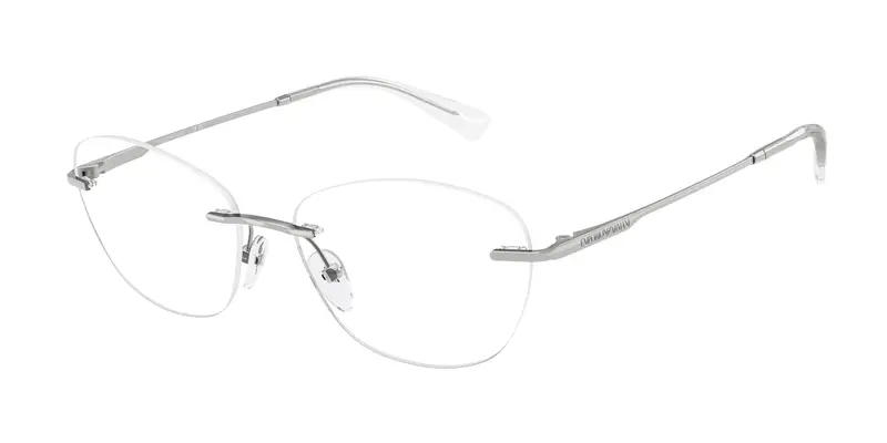 Emporio Armani Donna EA1167  3015 Montature da vista Metallo Argento Trasparente Pantos Normale
