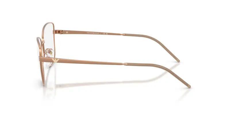 Emporio Armani Donna EA1172 3400 Montature da vista Metallo Marrone Trasparente Geometrica Normale miniatura 3