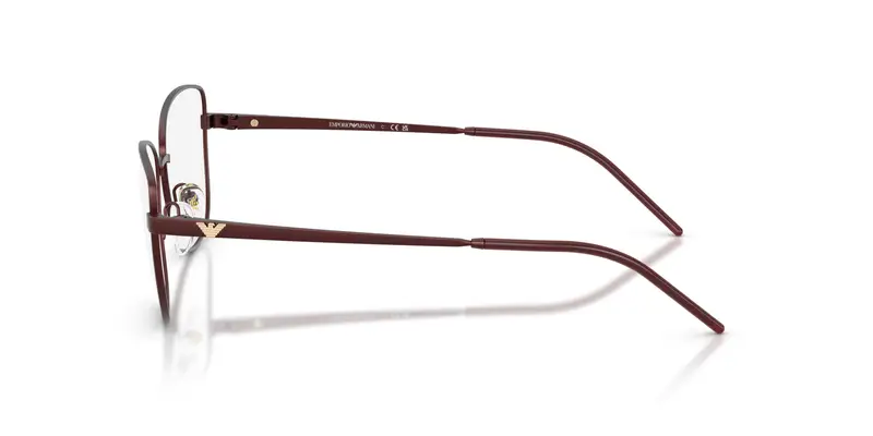 Emporio Armani Donna EA1172 3401 Montature da vista Metallo Rosso Trasparente Geometrica Normale miniatura 3
