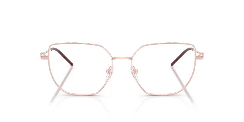 Donna EA1176 3426 Montature da vista Metallo Rosa Trasparente Geometrica Normale miniatura 3