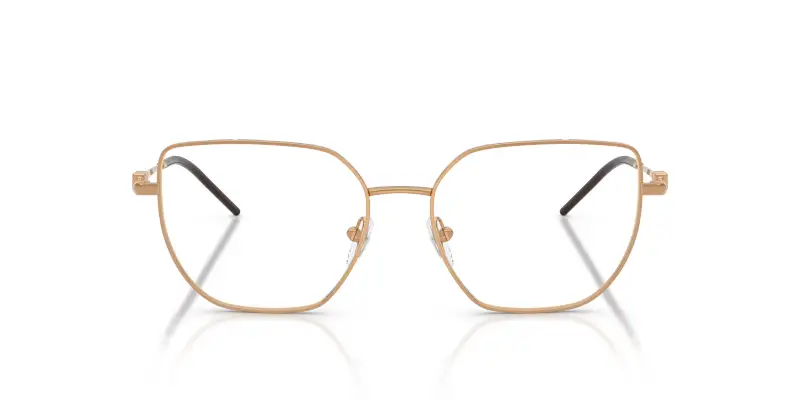 Donna EA1176 3427 Montature da vista Metallo Marrone Trasparente Geometrica Normale miniatura 3