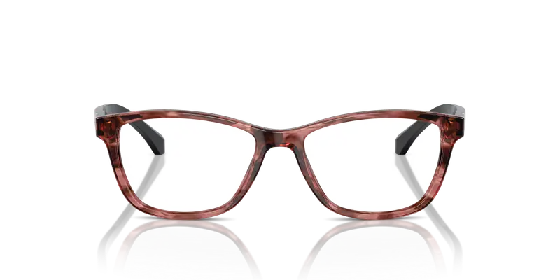 Emporio Armani Donna EA3099 5553 Montature da vista Acetato Rosa Trasparente Cat Eye Normale miniatura 2