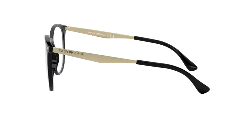 Emporio Armani Donna EA3168 5001 Montature da vista Iniettato Nero Trasparente Pantos Normale miniatura 2