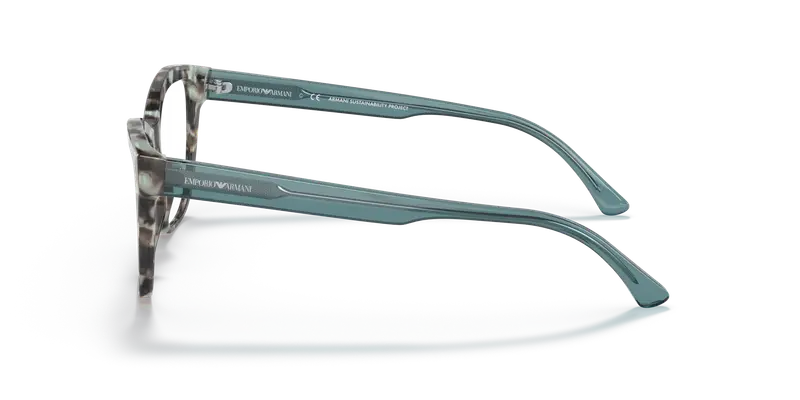 Emporio Armani Donna EA3193 5097 Montature da vista Acetato Blu Trasparente Cat Eye Normale miniatura 3