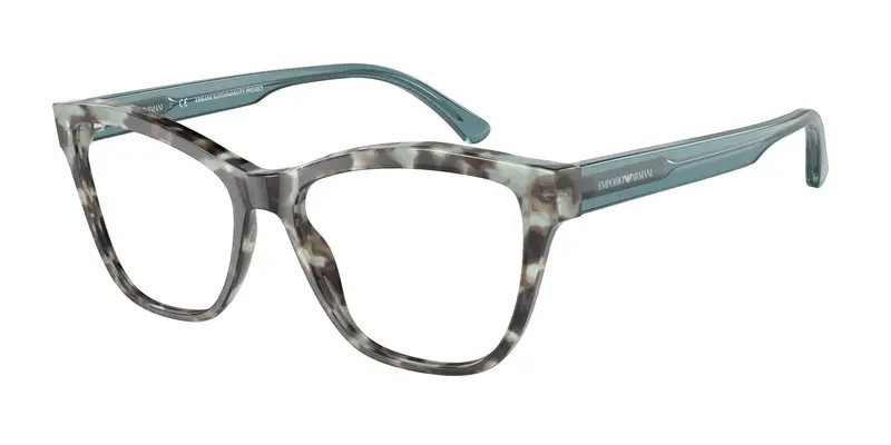 Emporio Armani Donna EA3193 5097 Montature da vista Plastica Havana/Blu  Cat Eye