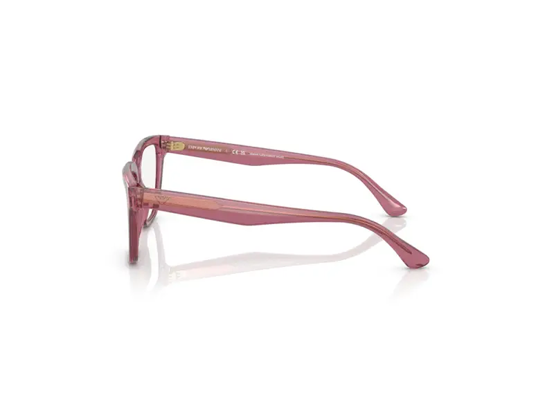 Emporio Armani Donna EA3208 5544 Montature da vista Acetato Rosa Trasparente Cat Eye Normale miniatura 2