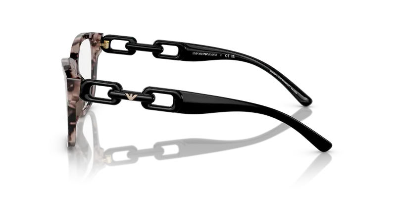 Emporio Armani Donna EA3222U 5410 Montature da vista Acetato Havana Cat Eye miniatura 3