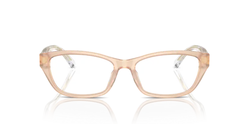Emporio Armani Donna EA3238U 6098 Montature da vista Acetato Beige Trasparente Cat Eye Normale miniatura 2