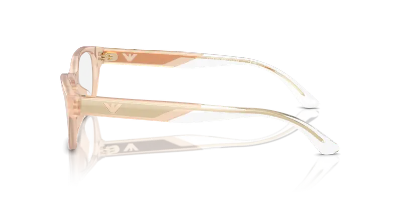 Emporio Armani Donna EA3238U 6098 Montature da vista Acetato Beige Trasparente Cat Eye Normale miniatura 3