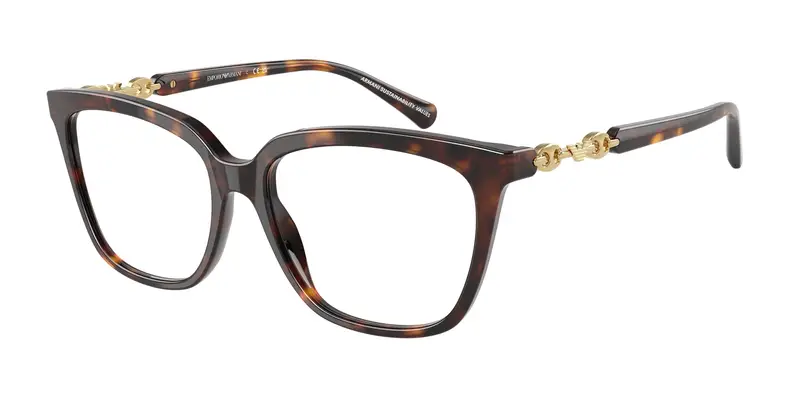 Emporio Armani Donna EA3248 5026 Montature da vista Acetato Tartaruga Trasparente Cat Eye Normale