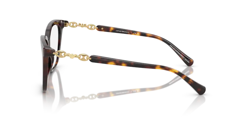 Emporio Armani Donna EA3248 5026 Montature da vista Acetato Tartaruga Trasparente Cat Eye Normale miniatura 3