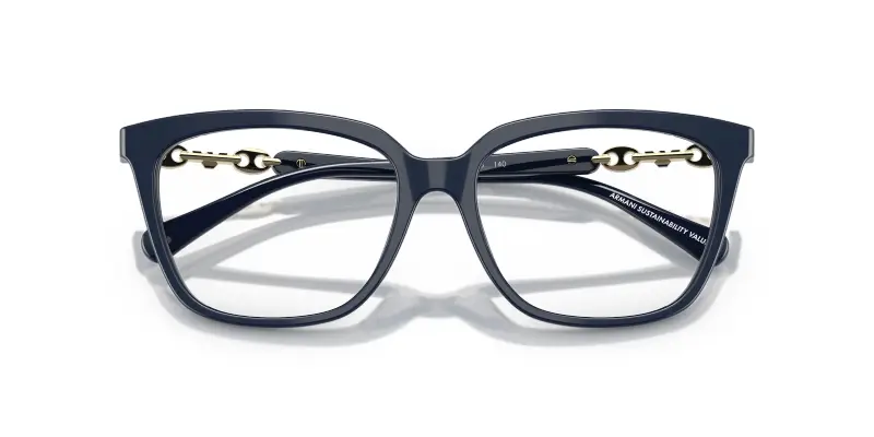 Donna EA3248 6039 Montature da vista Acetato Blu Trasparente Cat Eye Normale miniatura 2