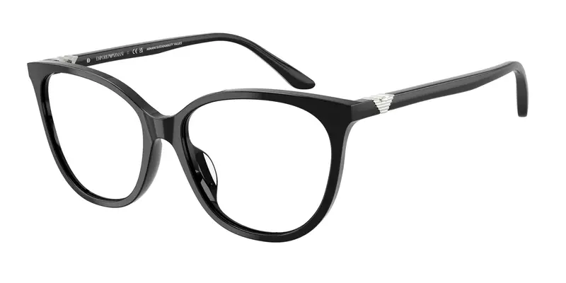 Emporio Armani Donna EA3249U 5017 Montature da vista Acetato Nero Trasparente Cat Eye Normale