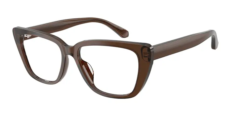 Emporio Armani Donna EA3256U  6251 Montature da vista Acetato Marrone Trasparente Cat Eye Normale